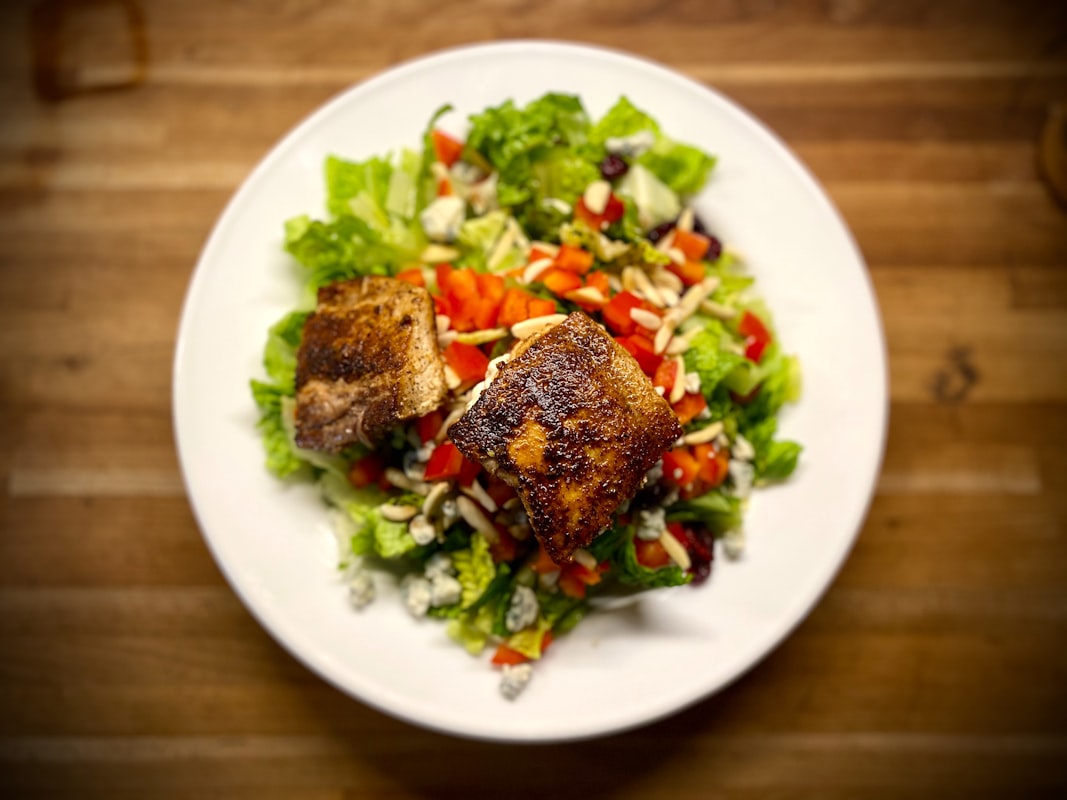 Insalata di lenticchie con verdure fresche